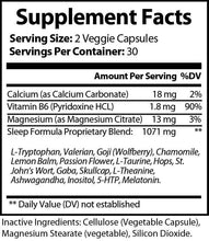 Load image into Gallery viewer, Supplement Facts